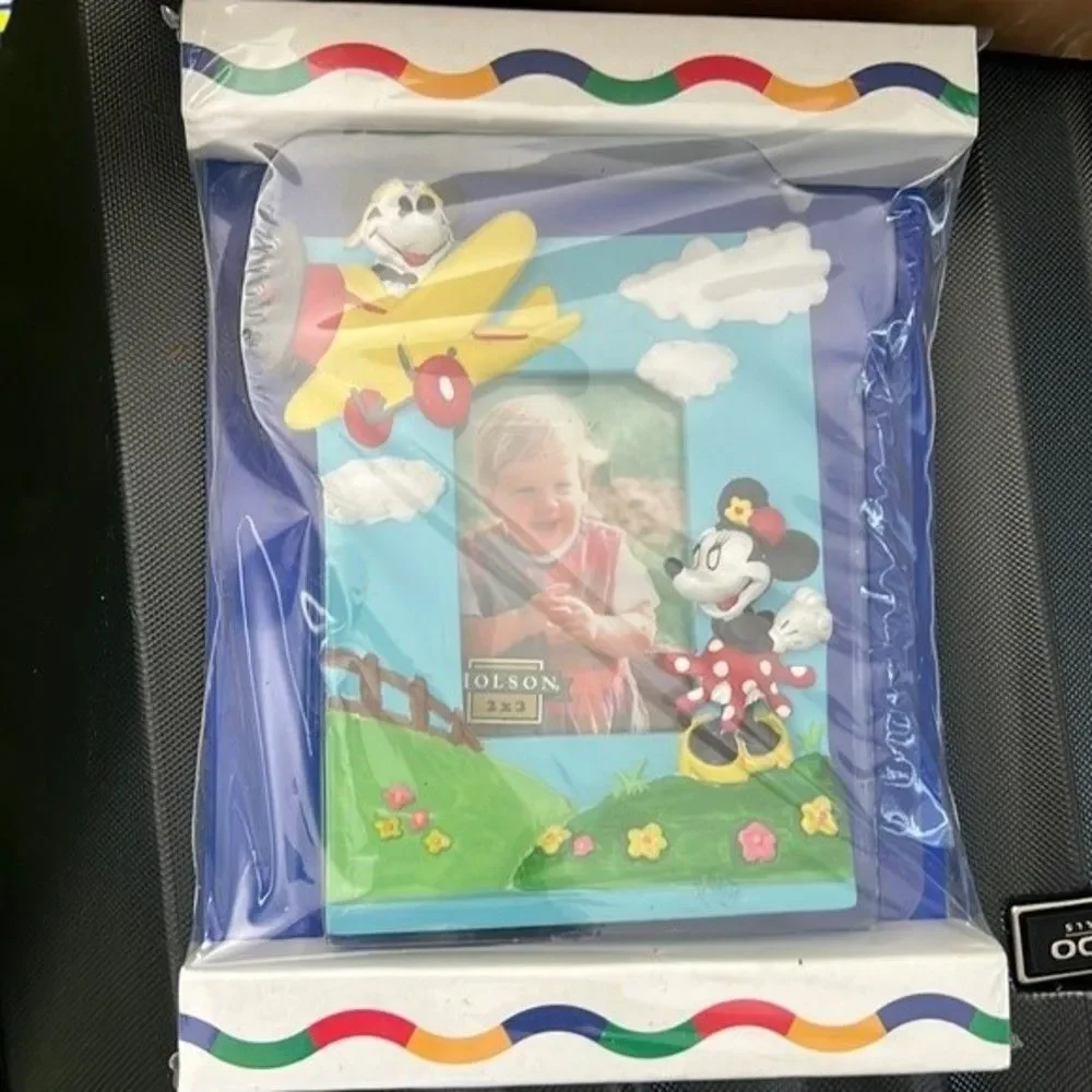 Vintage Holson Disney Mickey & Minnie Mouse Picture Frame – Hand Painted
